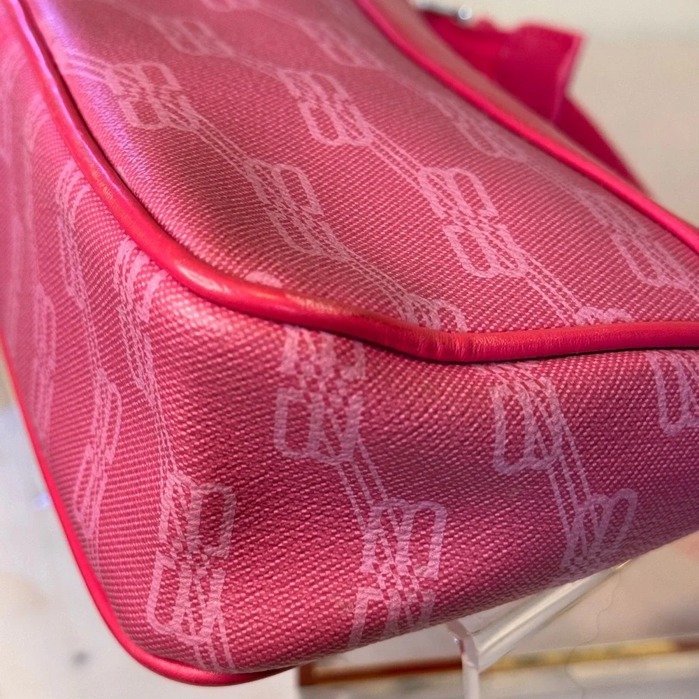 Balenciaga RARE 90s Pink Shoulder Bag EUC - Picture 7 of 15